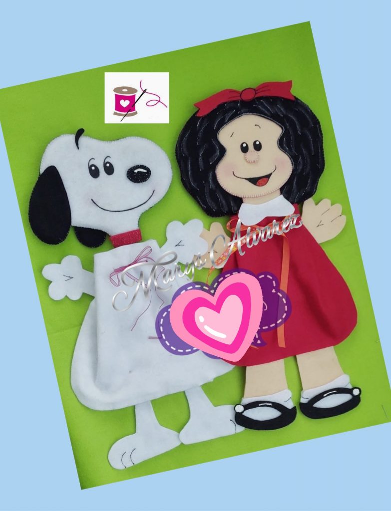 Mary’s Álvarez | Molde de Mafalda y Snoopy 🧡